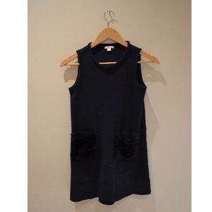 Crewcuts EVERYDAY Girls (10) Navy Blue Sleeveless Dress with Front Pockets